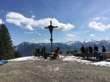 (Gipfel)-Kreuz auf dem Wanderweg unterhalb des eigentlichen Gipfels (Foto gespeichert zu Ausgangspunkt Mittag),#