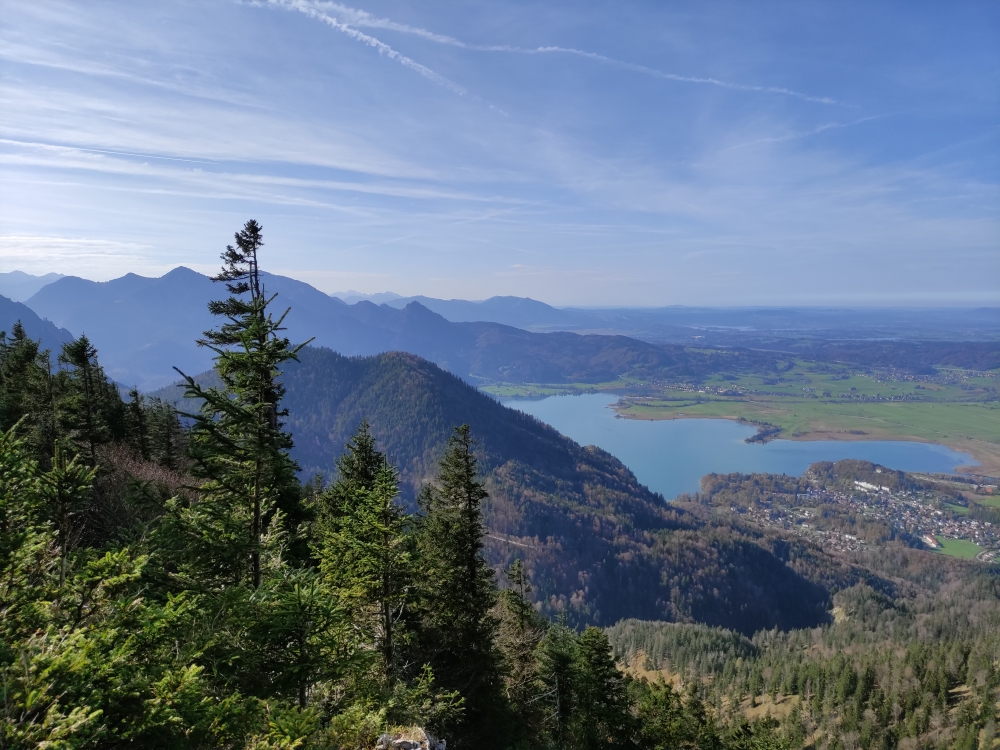 Blick zum Kochelsee (Bergelskopf)