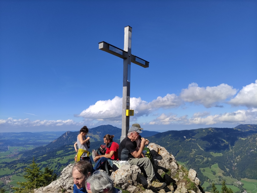 Bärenbichl -> Imberger Horn: Am Gipfel
