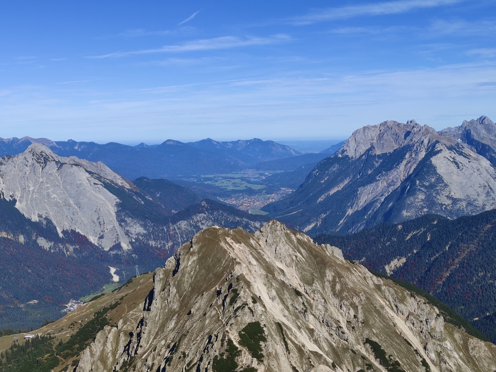 Blick nach Norden zur Seefelder Spitze (Reither Spitze)