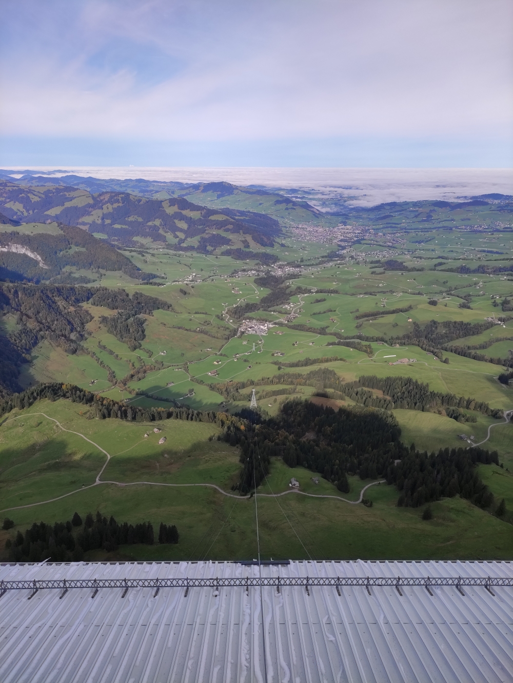 Blick von der Bergstation zur Talstation