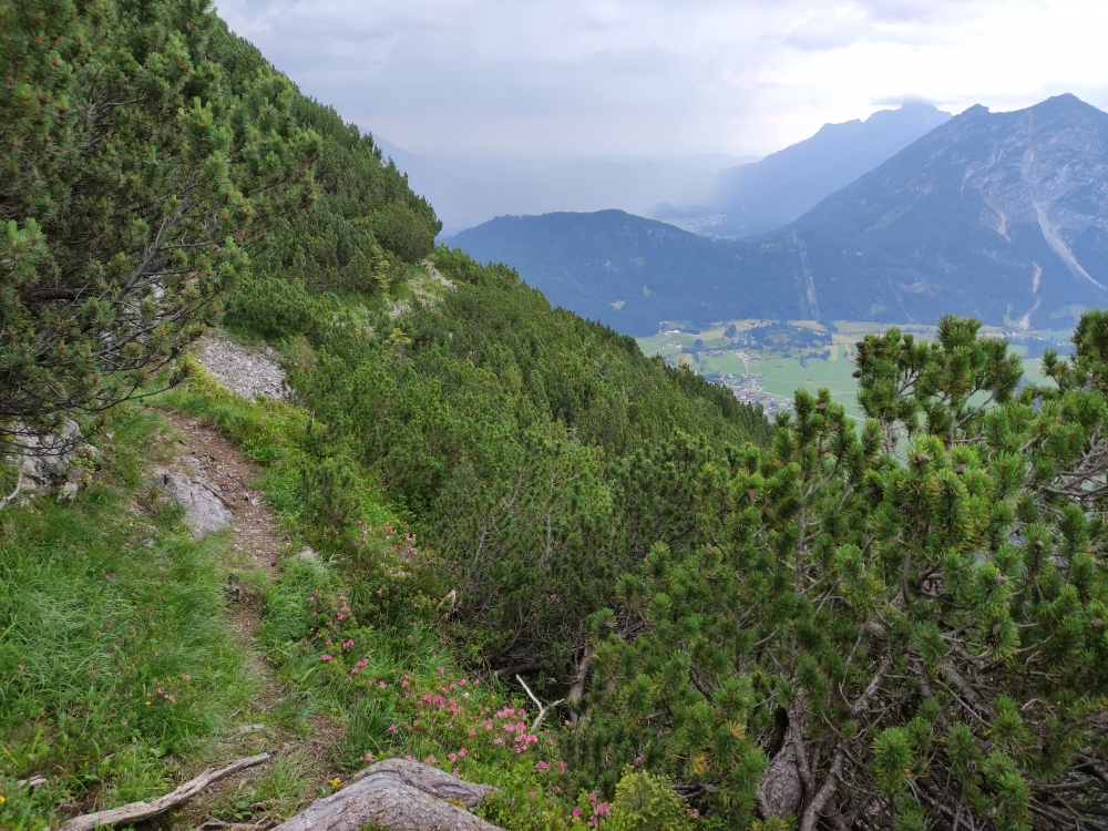 Querung unter dem Achseljoch